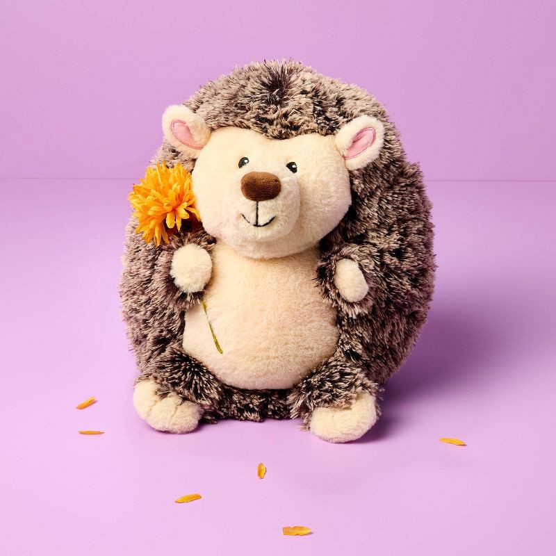 slide 2 of 4, 10" Hedgehog Stuffed Animal - Gigglescape™: Farm Animal Plush Toy, Child Age 1+, Lightweight, 1 ct