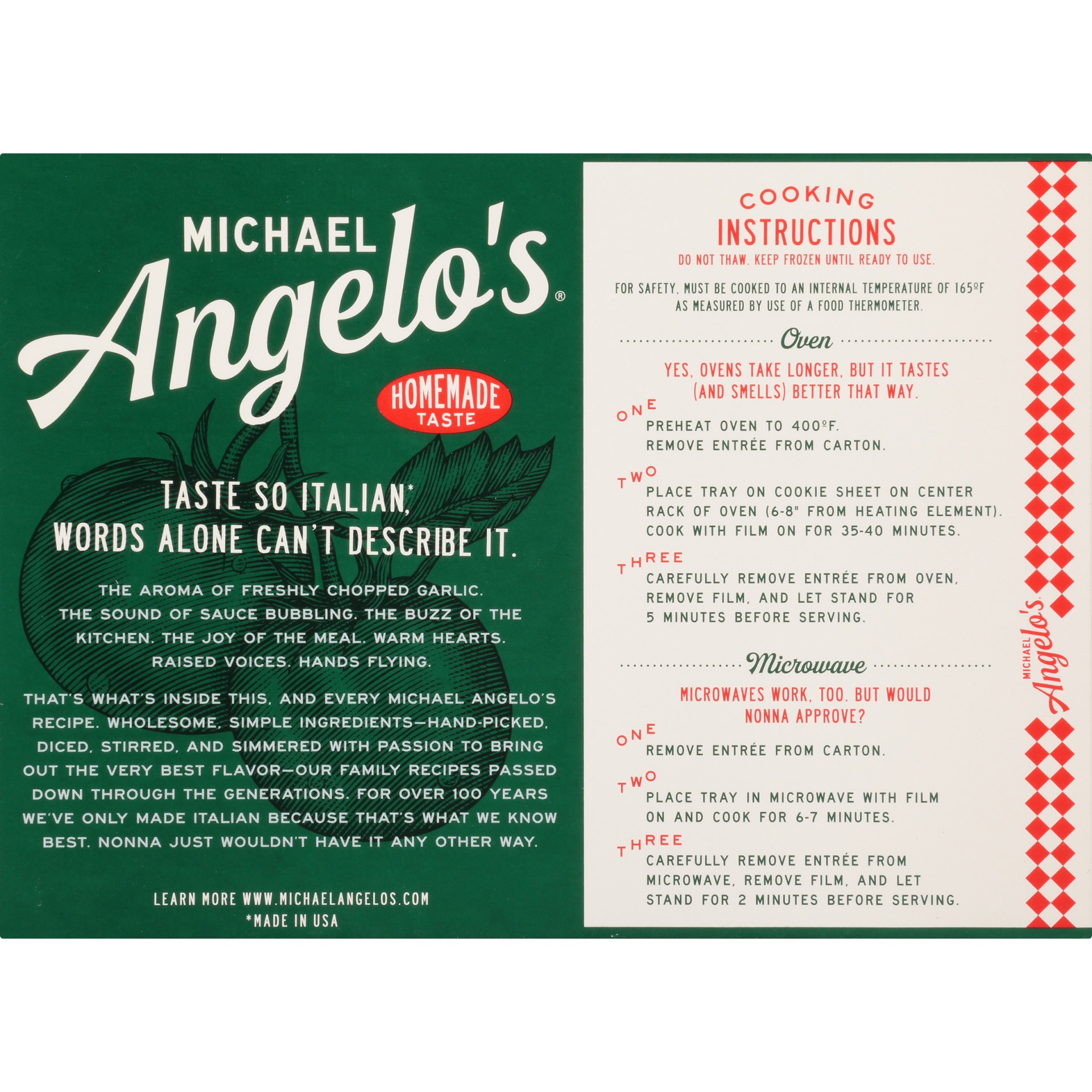 slide 4 of 8, Michael Angelo's Chicken Parmigiana, 10 oz