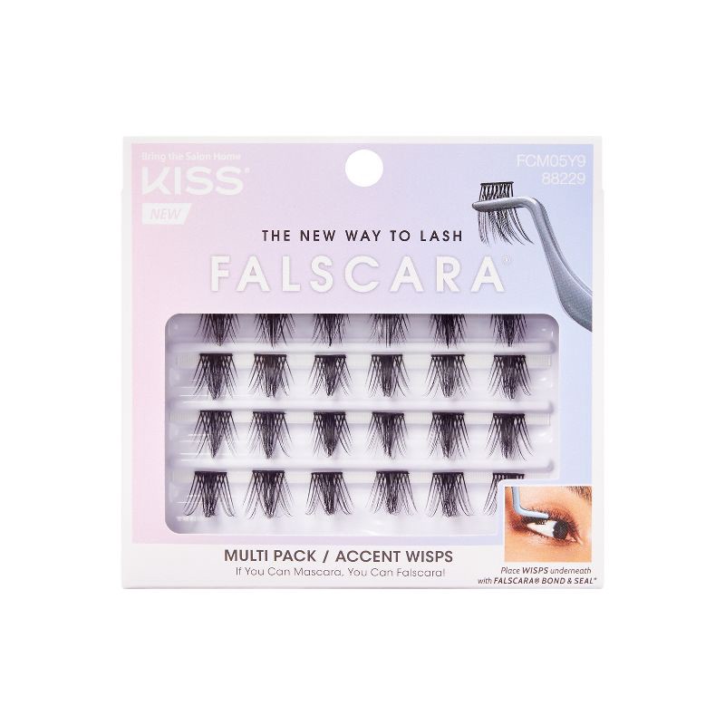 slide 1 of 8, KISS Products Falscara Multi Wisps False Eyelashes - Pointed - 24ct, 24 ct