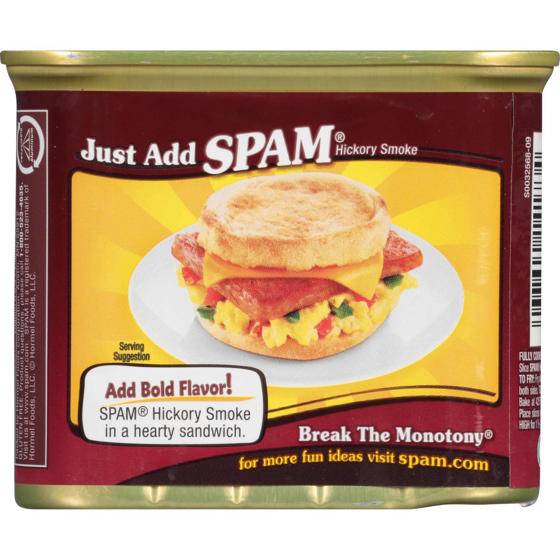 slide 5 of 8, SPAM Hickory Smoke Lunch Meat - 12oz, 12 oz