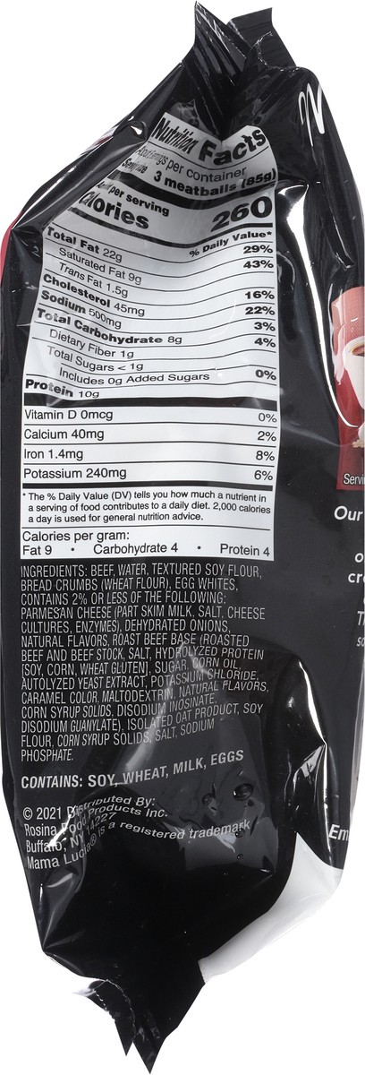 slide 4 of 14, Mama Lucia Classic Flame Broiled Flavor Meatballs Dinner Size 18 oz, 18 oz