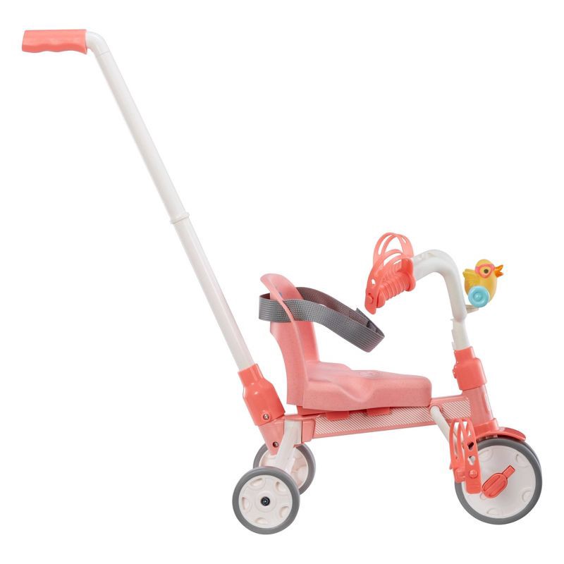 slide 1 of 6, BABY Born Baby Doll Tricycle with Push Handle and Rolling Wheels for Indoor / Outdoor, Fits Dolls up to 17" for Kids Ages 3 and Up, 1 ct