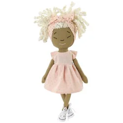 HarperIman 14" Plush Doll - Callie: Curly Hair, Social Skills Focus, Fashion and Beauty Theme