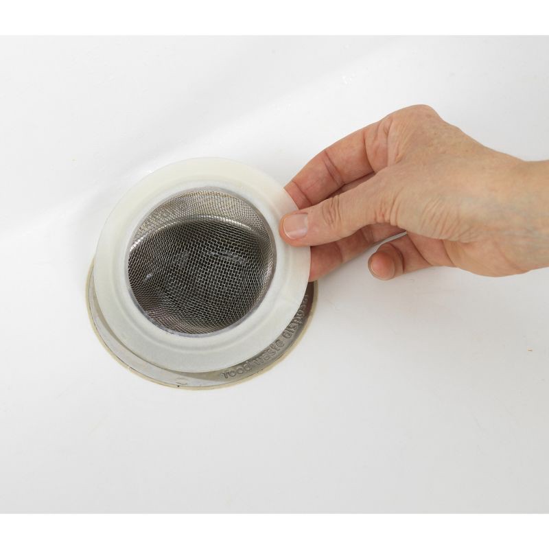 slide 3 of 4, GoodCook Ready Mesh Stainless Steel Sink Strainer: Kitchen Drain Catcher, Dishwasher-Safe, Silver, 4.5", 1 ct