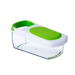 GoodCook Ready Vegetable Dicer: Manual Food Chopper, Onion & Vegetable Dicer, Stainless Steel Blade, Hand Wash, Green