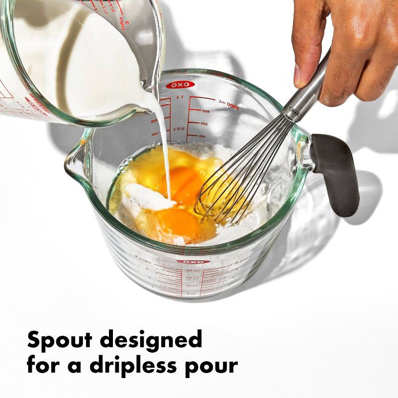 slide 3 of 6, OXO 2c Glass Measuring Cup: Clear, Dishwasher-Safe, 2 Cup Capacity, Lifetime Limited Warranty, 1 ct