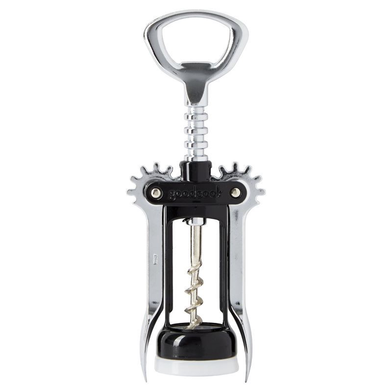 slide 1 of 5, GoodCook Ready Winged Corkscrew: Manual Zinc Bottle Opener, Red, 6.7" Length, 2.48" Width, Spot Clean, 1 ct
