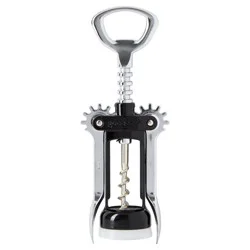 GoodCook Ready Winged Corkscrew: Manual Zinc Bottle Opener, Red, 6.7" Length, 2.48" Width, Spot Clean