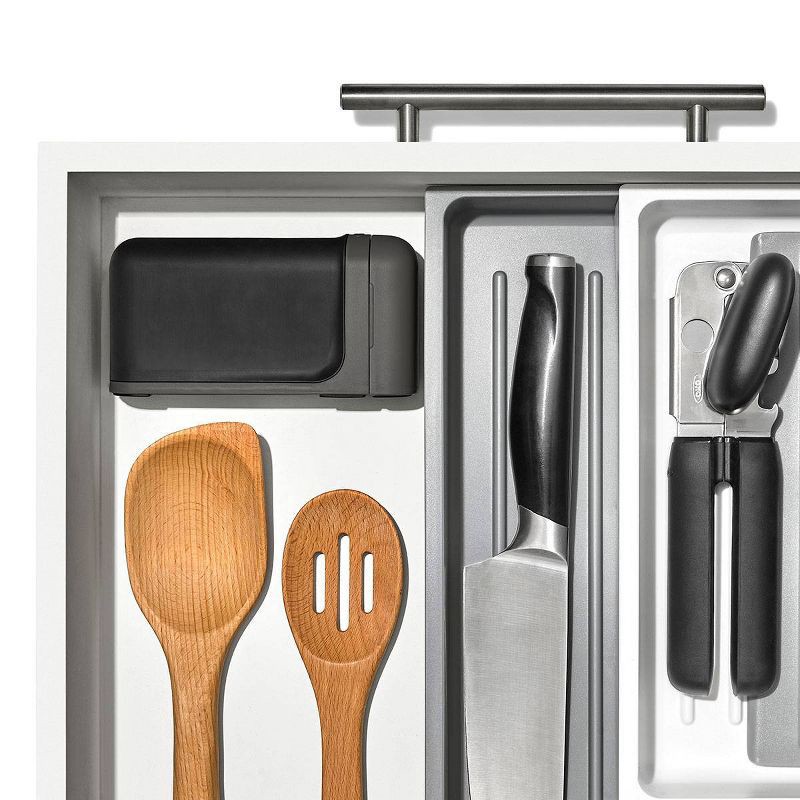 slide 10 of 10, OXO Knife Sharpener: Manual Stainless Steel & Ceramic, Tungsten Carbide, Black, Lifetime Warranty, 5.39" Length, 1 ct