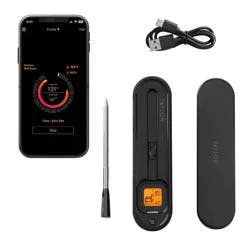 Taylor Bluetooth App Wireless Digital Cooking Kitchen Meat Thermometer: Stainless Steel Probe, Smartphone Controlled, SMARTTHERMO App