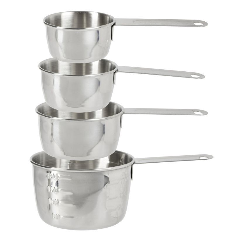 slide 2 of 5, GoodCook 8pc Stainless Steel Measuring Cup and Spoon Set, 8 ct