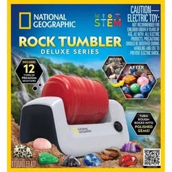 National Geographic Rock Tumbler Deluxe Series: Geology Kit for Grades 2-10 with Activity Guide
