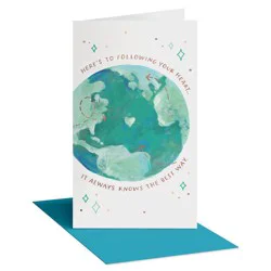 American Greetings Carlton Cards Graduation Money Gift Card Holder Follow Your Heart