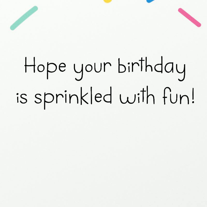 slide 3 of 3, American Greetings Kids' 'sprinkled with Fun' Birthday Card, 1 ct