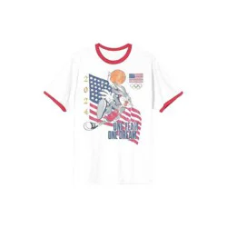 Men's Looney Tunes Team USA Short Sleeve Graphic T-Shirt - White M
