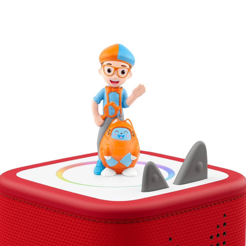 slide 1 of 7, tonies Blippi Tonie Figurine: Speaks Phrases & Digital Music Player, Promotes Creative Thinking & Language Skills, 1 ct