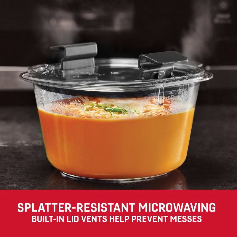 slide 3 of 6, Rubbermaid 2pk 3.5c Brilliance Round Food Storage Containers, 2 ct