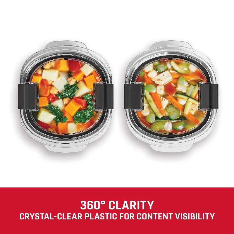 slide 5 of 6, Rubbermaid 2pk 3.5c Brilliance Round Food Storage Containers, 2 ct