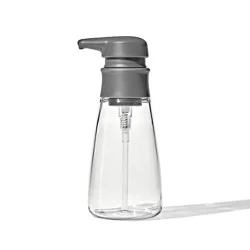 OXO 15oz Soap Dispenser Gray: Kitchen & Hand Soap Pump, Plastic, Compatible with Gel & Dish Soaps, 7.75" Height