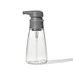 OXO 15oz Soap Dispenser Gray: Kitchen & Hand Soap Pump, Plastic, Compatible with Gel & Dish Soaps, 7.75" Height