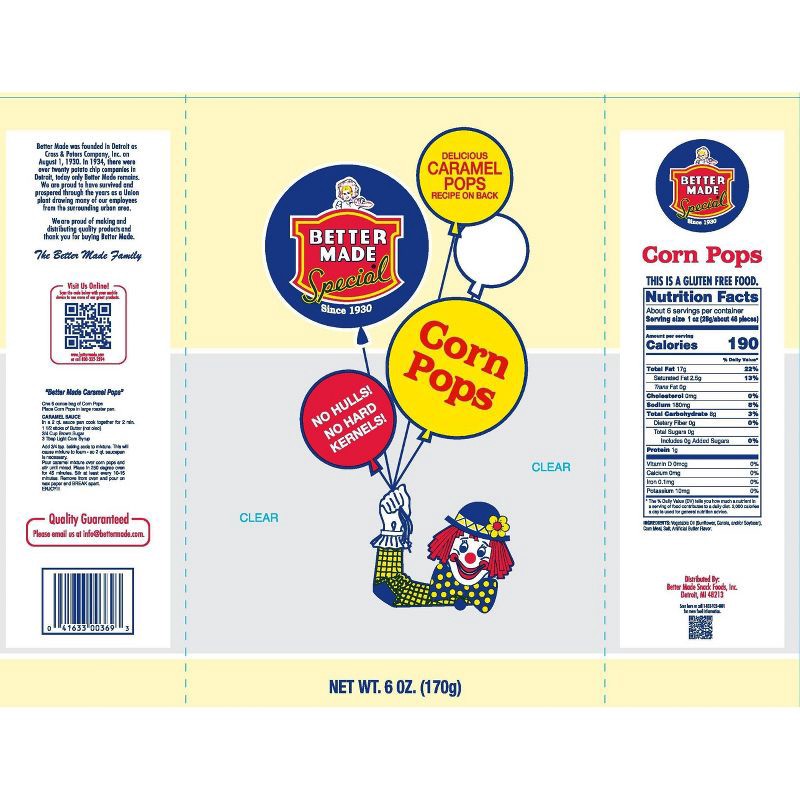 slide 3 of 3, Better Made Snack Foods Corn Pops - 6oz, 6 oz