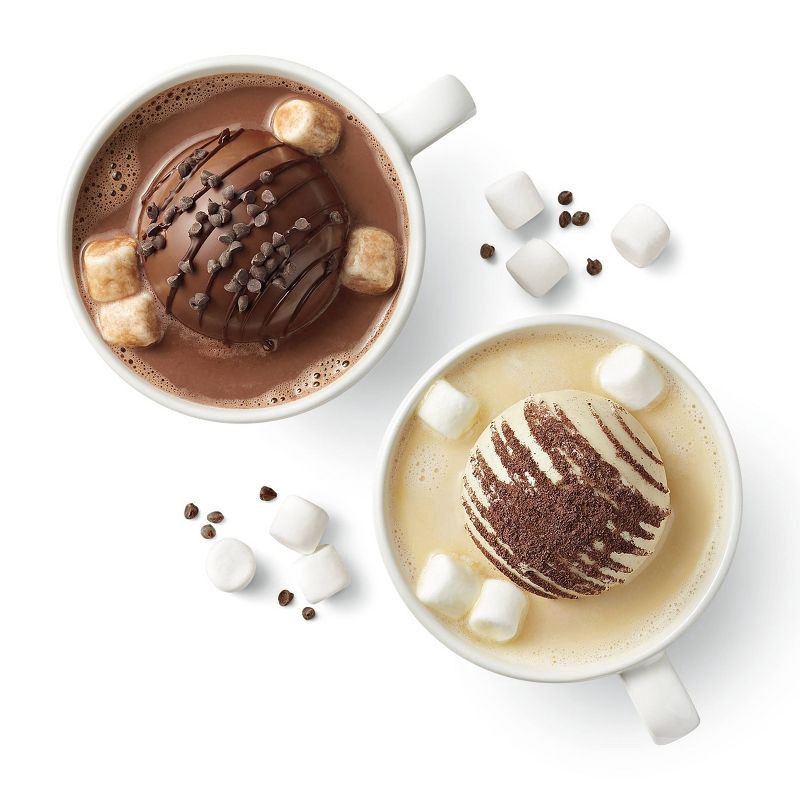 slide 3 of 4, Favorite Day Hot Chocolate Bombs White with Cookies & Double Chocolate - 2ct, 2 ct