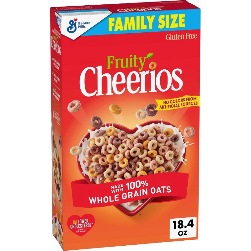 slide 1 of 7, Cheerios Fruity Family Size Breakfast Cereal - 18.4oz, 18.4 oz