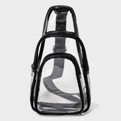 Flap Sling Crossbody Bag - Wild Fable™ Clear: Lightweight TPU Handbag with Adjustable Strap, Zip Closure, 26" Max Length