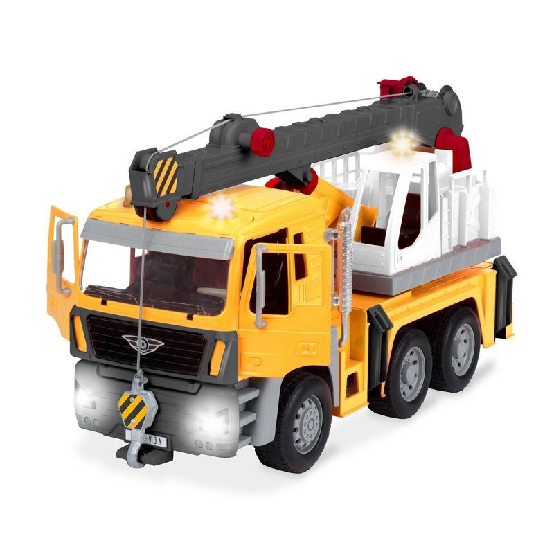 slide 2 of 5, DRIVEN by Battat Standard Series Toy Crane Truck: Plastic Construction Vehicle for Kids, 1 ct