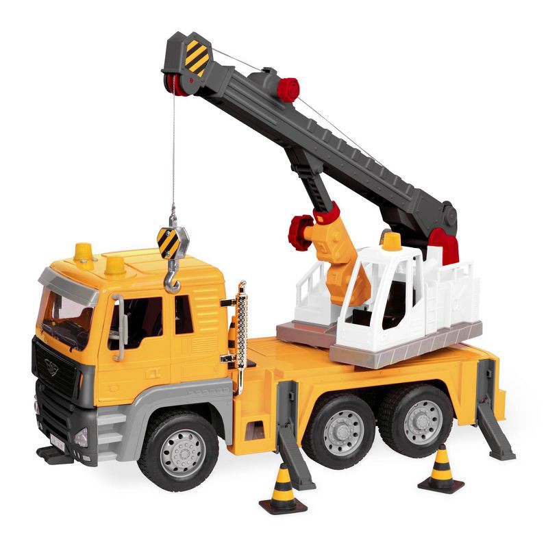 slide 1 of 5, DRIVEN by Battat Standard Series Toy Crane Truck: Plastic Construction Vehicle for Kids, 1 ct