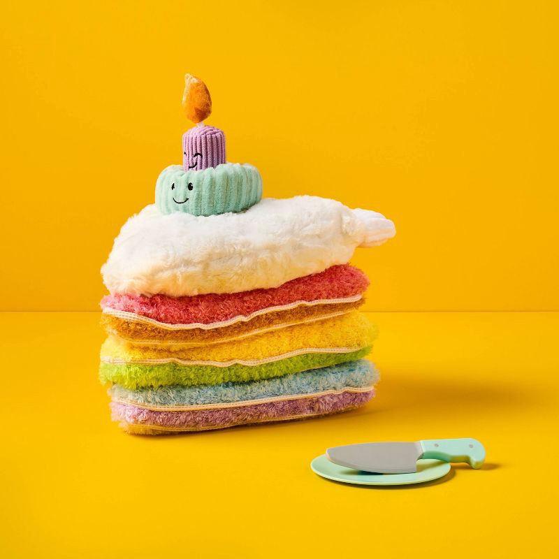 slide 2 of 5, 13" Stackable Layer Cake Stuffed Animal - Gigglescape™: Polyester, Food Theme, 1 Year+, 1 ct
