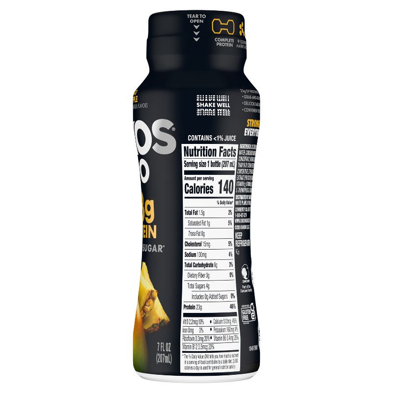 slide 5 of 9, Oikos Pro Fat Free Mango Pineapple Yogurt Drink - 7 fl oz, 7 fl oz