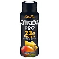 Oikos Pro Fat Free Mango Pineapple Cultured Dairy Drink - 23g Protein 7 fl oz