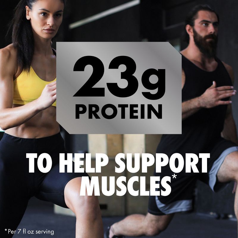 slide 5 of 12, Oikos Pro Fat Free Strawberry Banana Cultured Dairy Drink - 23g Protein 7 fl oz, 23 gram, 7 fl oz