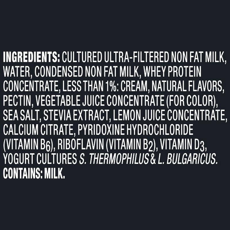 slide 9 of 12, Oikos Pro Fat Free Strawberry Banana Cultured Dairy Drink - 23g Protein 7 fl oz, 23 gram, 7 fl oz