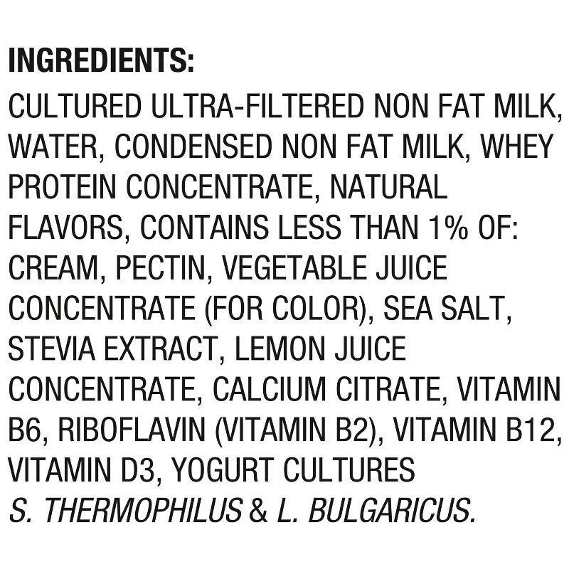 slide 9 of 12, Oikos Pro Fat Free Strawberry Banana Cultured Dairy Drink - 23g Protein 7 fl oz, 23 gram, 7 fl oz