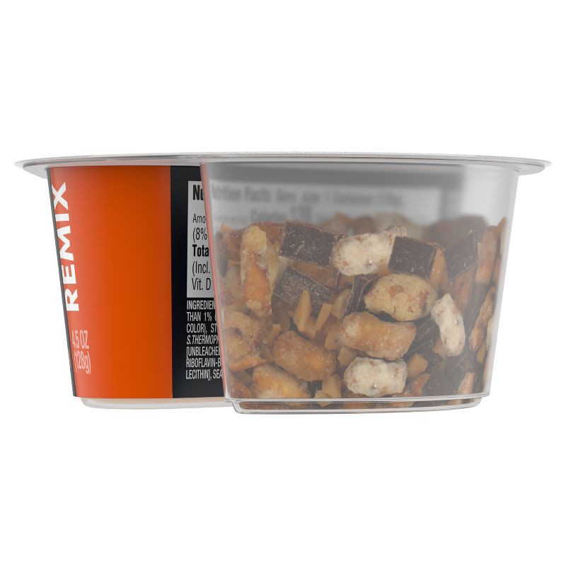 slide 10 of 12, Oikos REMIX Caramel with Chocolate and Pretzel Greek Yogurt - 11g Protein 4.5oz, 11 gram, 4.5 oz