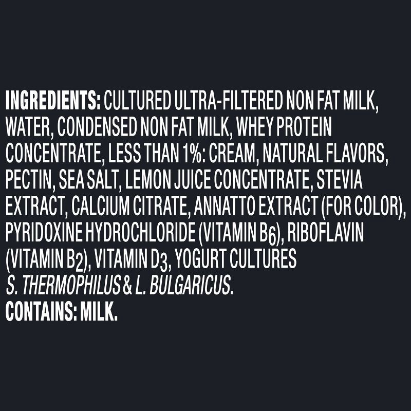 slide 9 of 12, Oikos Pro Fat Free Peach Cultured Dairy Drink - 23 Protein 7 fl oz, 7 fl oz