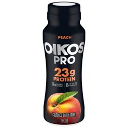 Oikos Pro Peach Cultured Dairy Drink - 23 Protein 7 fl oz