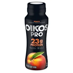 Oikos Pro Peach Cultured Dairy Drink - 23 Protein 7 fl oz