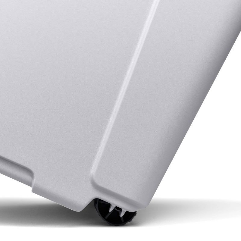 slide 6 of 13, Hefty 28gal Max Tote Wheel: Polypropylene Storage Bin with Lid, Locking Handles & Wheels, Universal Utility Tubs, Gray, 28 gal