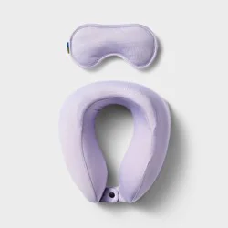 Neck Pillow and Eye Mask 2pc Set Thistle - Open Story™️