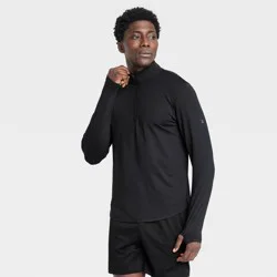 Men's Soft Stretch ½ Zip Top - All In Motion™ Black XXL