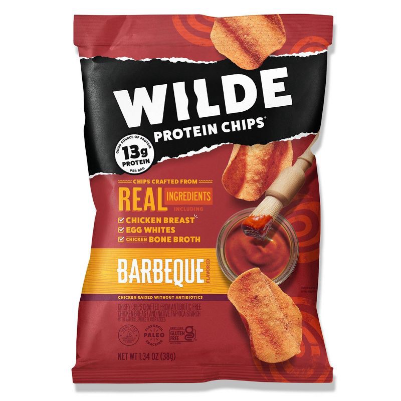 slide 3 of 7, Wilde Brand Protein Chips - BBQ - 5.36oz/4ct, 5.36 oz, 4 ct