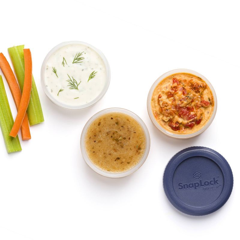 slide 5 of 5, SnapLock Large Dressing To Go Containers - 4ct, 4 ct