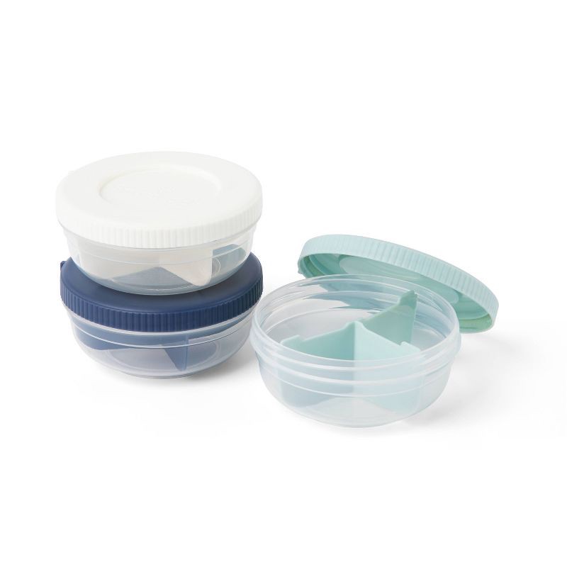 slide 2 of 7, SnapLock 3 Portion Snack Stack, 1 ct