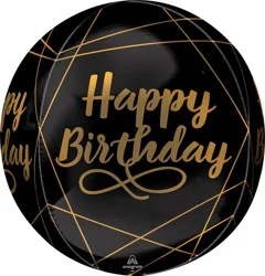 Elegant Birthday Orbz Balloon
