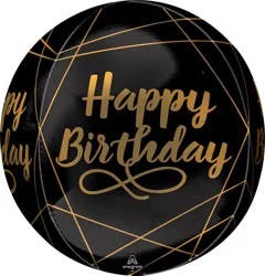 Elegant Birthday Orbz Balloon