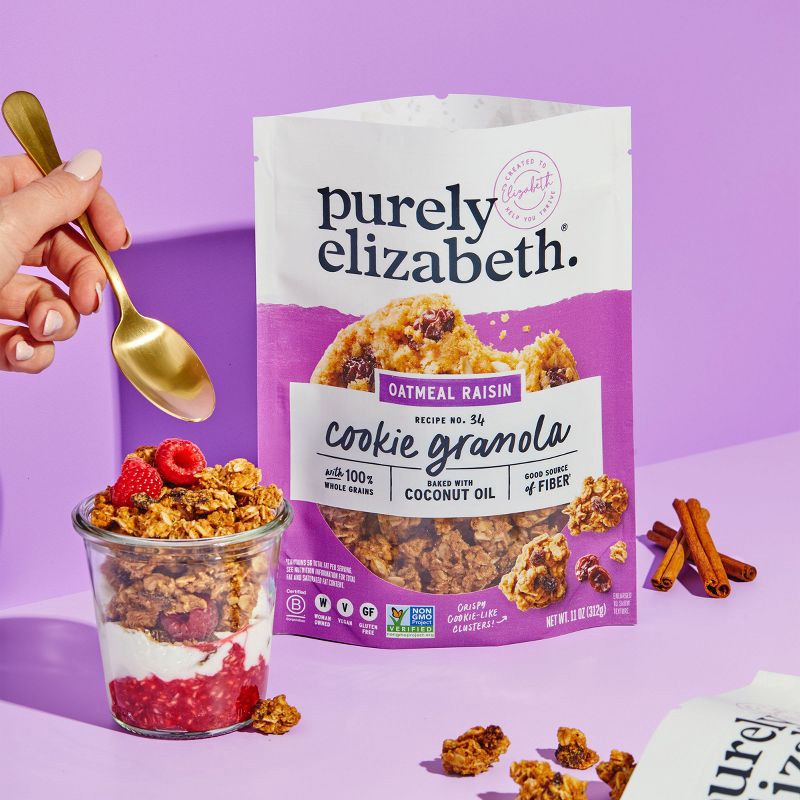 slide 5 of 6, purely elizabeth. Purely Elizabeth Oatmeal Raisin Cookie Granola - 9oz, 9 oz