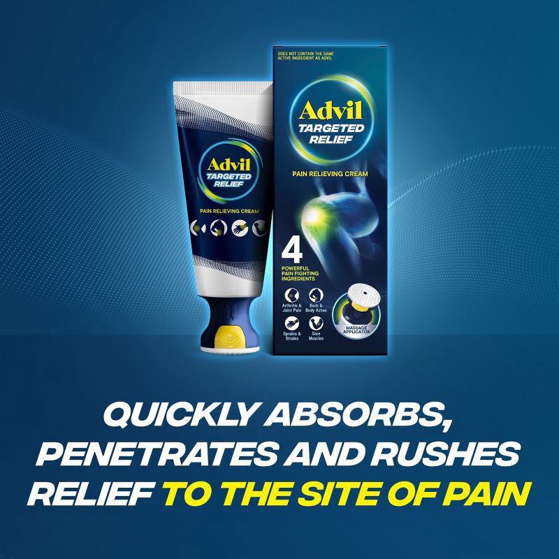 slide 14 of 15, Advil Targeted Relief Pain Relieving Cream with Massage Applicator - 2.5oz, 2.5 oz